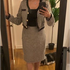 💋two pieces tweed skirt set.